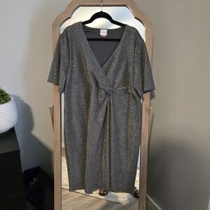 🌟 Serra Silver Glitter Dress